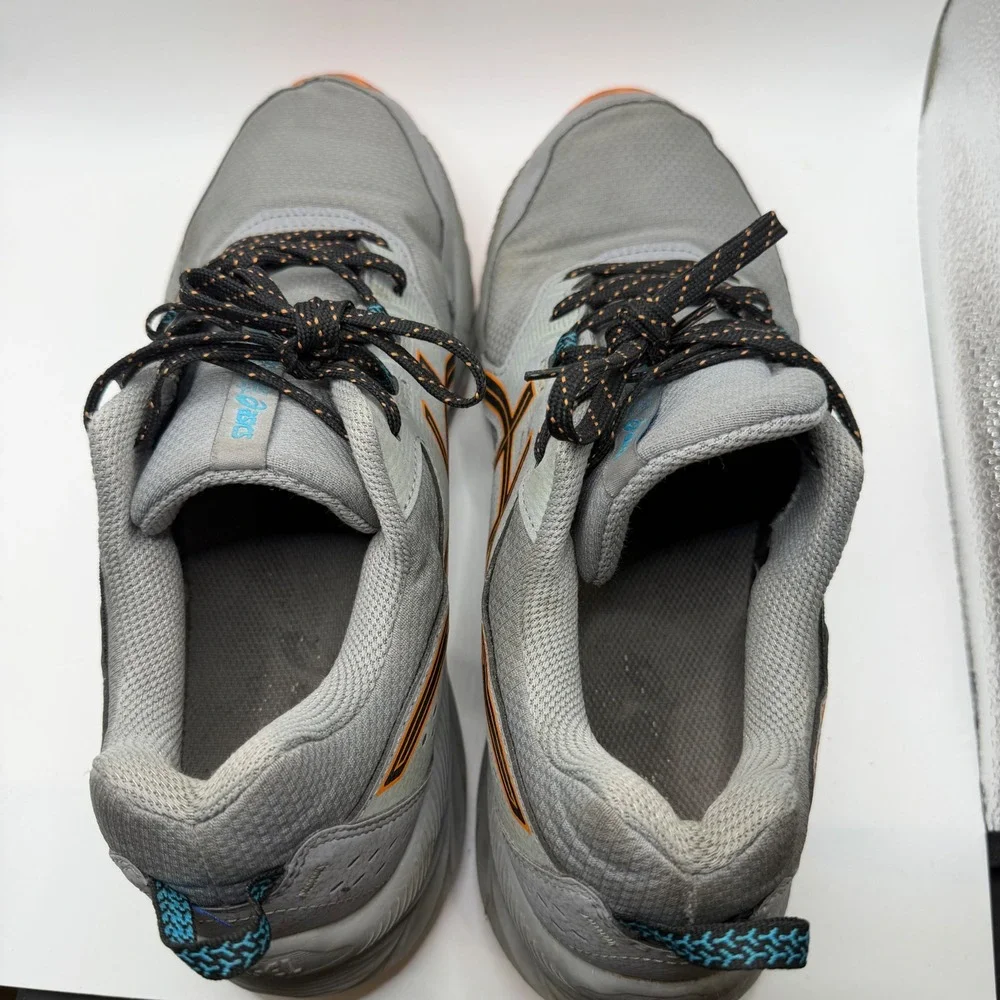 Asics Gel-Venture 9 Trail Running Shoes Grey Orange Sz Mens US 9